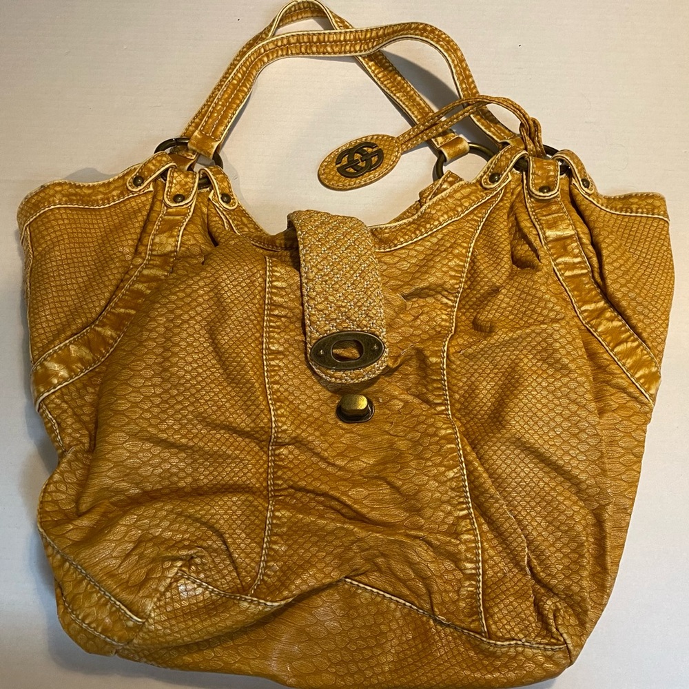 Gold Hobo Handbag by Marc Ecko by Red